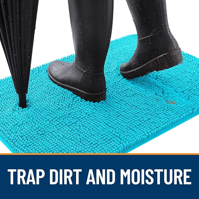 OLANLY Dog Door Mat for Muddy Paws 47x32, Absorbs Moisture and Dirt, Absorbent - Image 2