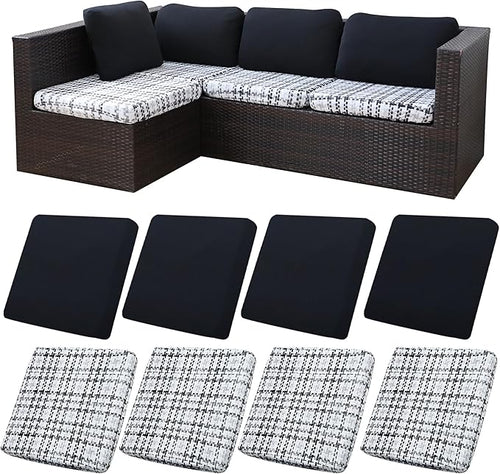 8Pcs Stretch Patio Cushion Covers, Outdoor Couch Covers Replacement, Outdoor by BIETYONE
