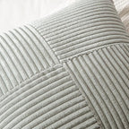 MIULEE Silver Grey Decorative Throw Pillow Covers 18x18 Inch - Image 2
