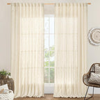 LAMIT Extra Wide Linen Curtains by LAMIT
