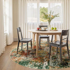 Washable Area Rugs 4ft Non-Slip Modern Abstract Soft - Image 3