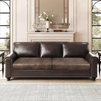 Leather Look Couch Cushion Covers Sofa Seat Slipcovers Sets Couches Furniture - Image 2