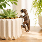 Dinosaur Pot Hugger, Resin Dinosaur Statue for Flower Pot Decoration