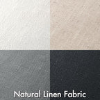 MIULEE Neutral Cream/Gray Linen Pillow Covers Pack of 4 Decorative Natural - Image 2