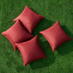 MIULEE Pack of 4 Decorative Throw Pillow Covers Linen Waterproof Pillow Covers - Image 4