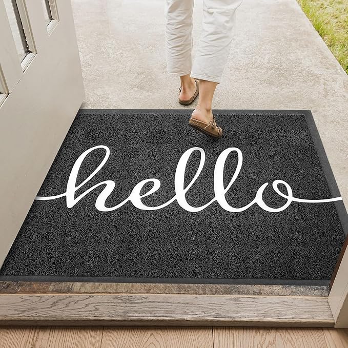 EARTHALL Funny Hello Mats Outside/Inside 48"x32", Front Door Mat Outdoor - Image 5