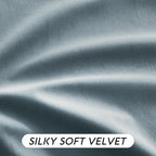 RYB HOME Stone Blue Velvet Curtains 102 inches - Image 5