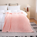 Light Pink Fleece Throw Blanket 50”×70” - Image 4