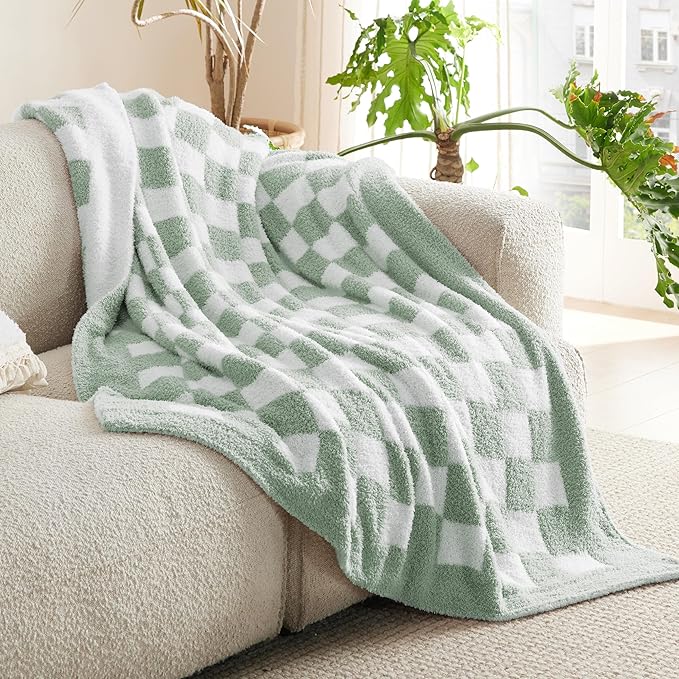 Bedsure GentleSoft Checkered Twin Blanket - Image 2