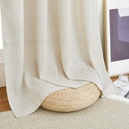 NICETOWN Natural Short Linen Cafe Curtains - Image 7
