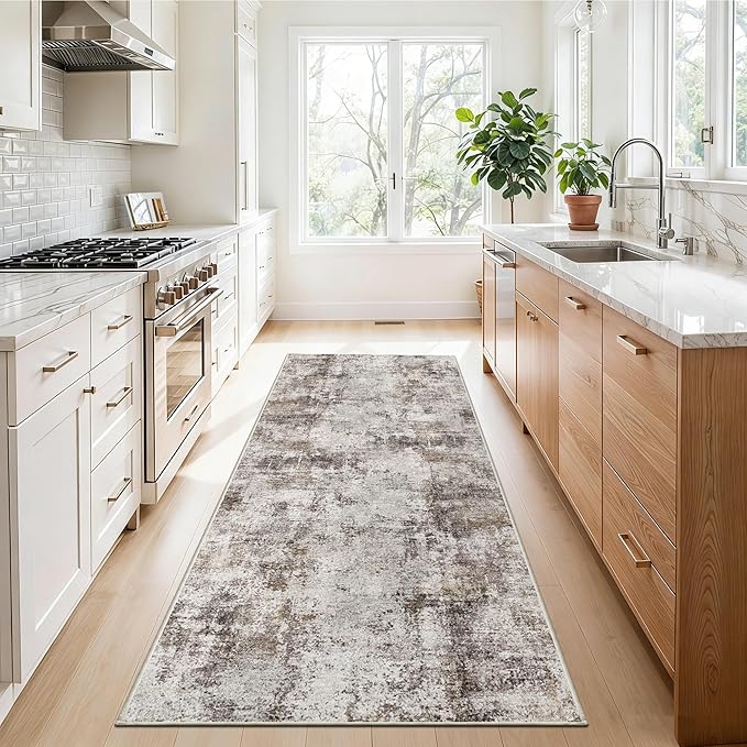 3x6 Washable Entryway Runner Rug: Non Slip Wide Hallway Runners Easy-to-Clean - Image 4