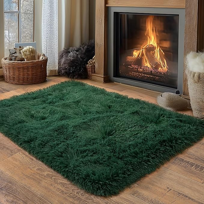 Small Area Rug, 2x3 Rug for Bedroom Shaggy Throw Rugs for Dorm Rug, Soft Shag - Image 6