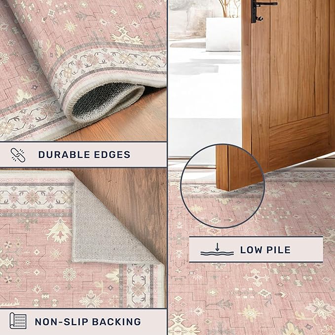 Light Pink Rugs for Girls Bedroom - Image 5