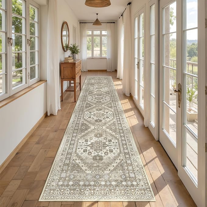 Carpet Runners for Hallway 12ft, Non-Slip Long Bathroom Rugs Runner for Kitchen - Image 5