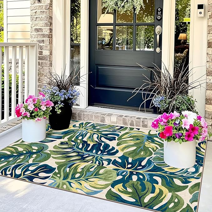 3x5 Botanical Entry Rug - Image 3