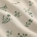 Boho Floral 100% Blackout Curtains 84 Inch 2 Panels Dark Green
