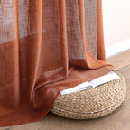 MIULEE Rust Curtains 90 Inch Length 2 Panels - Image 6