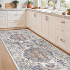 Washable 3x7 Hallway Runner Rug: Vintage 7ft Water-Resistant Soft Runner Rug - Image 4