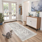 zesthome 2x6 Runner Rug for Hallways, Machine Washable Rug, Non Slip Vintage - Image 3