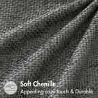 MIULEE Pack of 2 Couch Throw Pillow Covers 18x18 Inch Dark Gray Modern Boho - Image 6