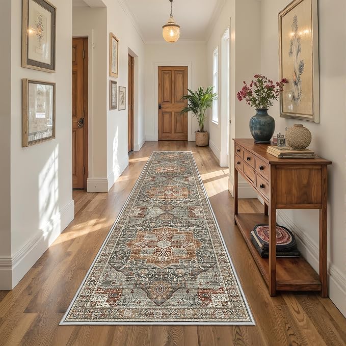 Runner Rug 2x10, Ultra-Thin Kitchen Rugs Non Slip Washable Rugs - Image 4