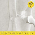 NICETOWN 100% Absolutely Blackout Linen Curtains - Image 7