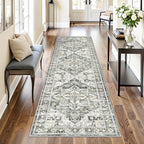 Runner Rug 2x8 Runners for Hallways Non Slip Washable, Vintage Hallway Runner by Restydon