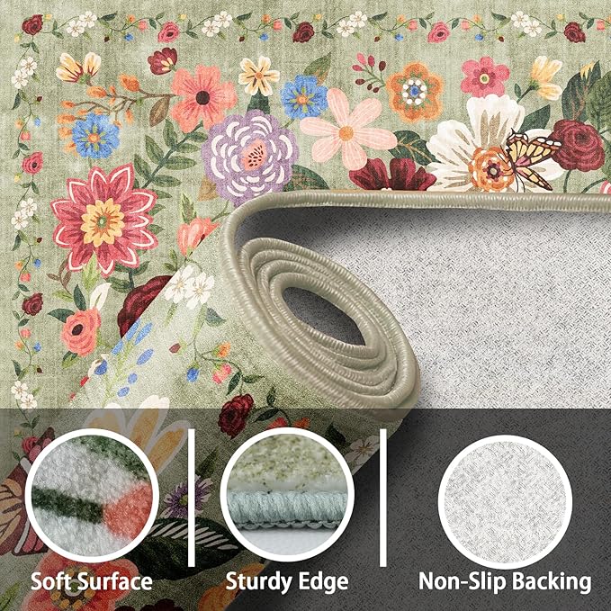2x5 Entryway Runner Rugs, Non Slip Washable Rugs - Image 7