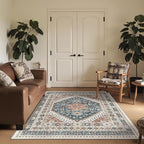 3x5 Washable Area Rug for Entryway, Kitchen Rugs Non Slip for Dining Room - Image 3
