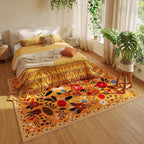 Rugcomf Living Room Rug 6x9 Rug Machine Washable Boho Area Rug Non Slip Floral - Image 5