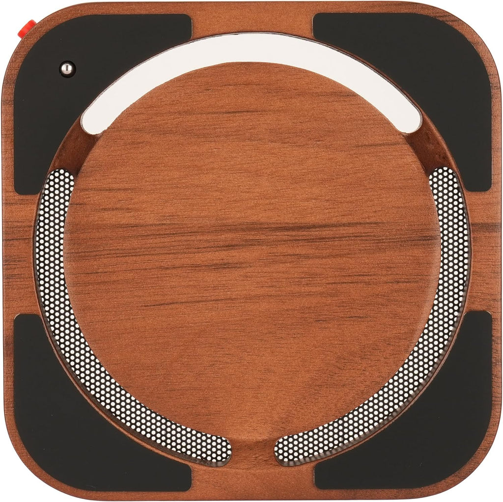 Walnut Mac mini Stand for M4 M5 M6 with Power Button Access