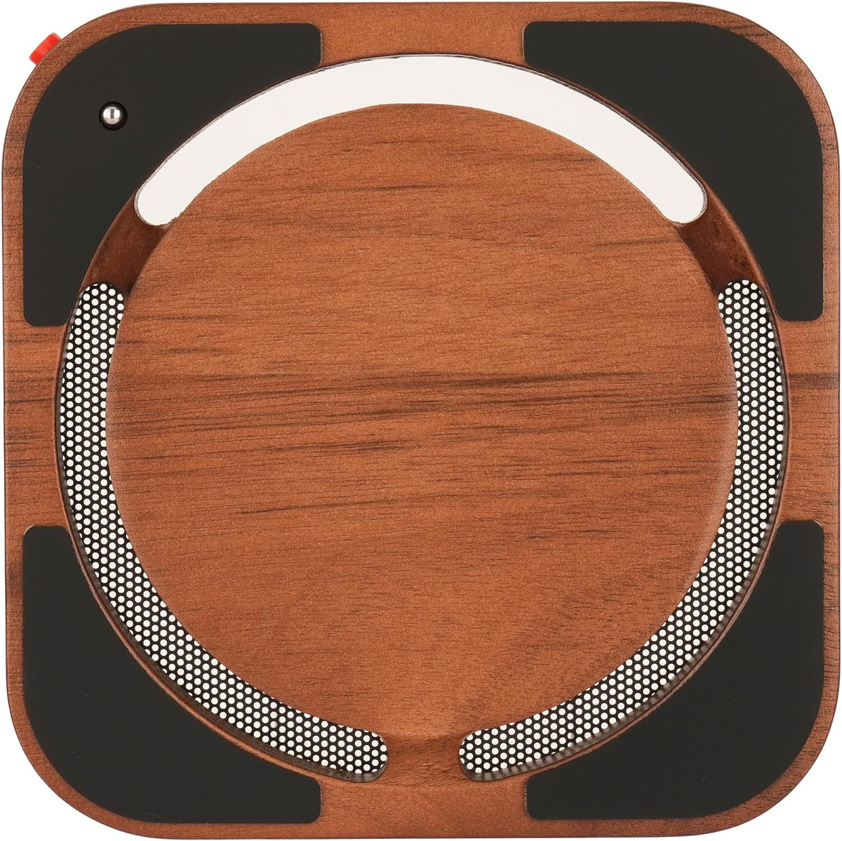 Walnut Mac mini Stand for M4 M5 M6 with Power Button Access