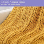Bigacogo Chunky Knit Throw Blanket - Image 5
