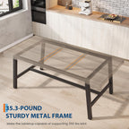 71''Industrial Dining Table for 6-8 People,Large Kitchen Table