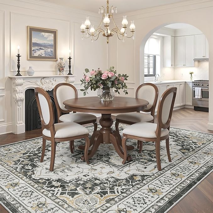 Madane 6x9 Area Rugs for Living Room, Stain Resistant Washable Rugs, Non-Slip - Image 2