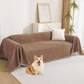 MYSKY HOME Boho Couch Cover Camel Sofa Covers by MYSKYHOME