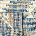 SAFAVIEH Canyon Collection Area Rug - 5' x 8', Blue & Multi, Handmade Boho Southwestern Tribal Wool, Ideal for High Traffic Areas in Living Room, Bedroom (CNY108B)