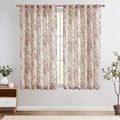 jinchan Linen Blend Curtain Floral Curtains by JINCHAN