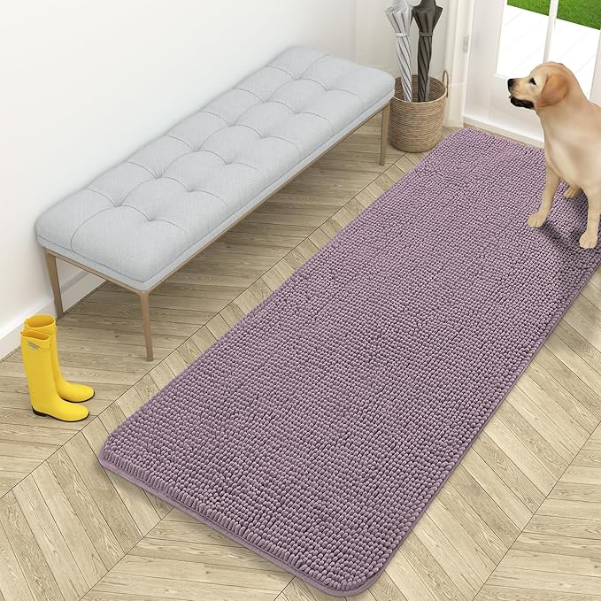 OLANLY Dog Door Mat for Muddy Paws 59x24, Absorbs Moisture and Dirt, Absorbent by OLANLY