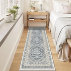 Kitchen Runner Rug Non Slip Washable 2.5x8, Soft Low Pile Entryway Rug Runners - Image 4