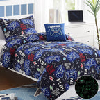 Twin Bedding Sets for Boys - 3 Pieces Gamer Bedding Twin Comforter Set