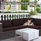 8Pcs Outdoor Cushion Covers, Patio Cushion Covers, Stretch Elastic Slipcovers - Image 3