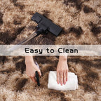 Pionblank Large Area Rug for Living Room 10x14, Fuzzy Modern Shag Rug Brown - Image 7