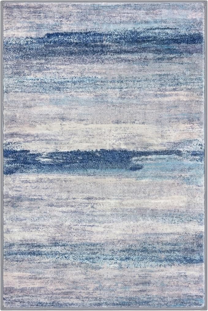 KOZYFLY Modern Abstract Small Area Rugs, 2x3 Washable Kitchen Rug Non-Slip Soft - Image 9