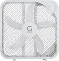 Genesis 20" Box Fan, 3 Settings, Max Cooling Technology, Carry Handle, White (G20BOX-WHT)