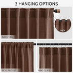Nanspring Linen Curtains 108 Inches - Image 2