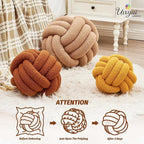 Uvvyui Knot Pillow Ball, Soft Home Decorative Pillows, Round Throw Pillow - Image 4