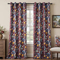 Topfinel Rust Floral Curtains 96 Inches Long 2 Panels Unique Beige Luxury by Topfinel