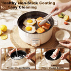 HYTRIC 4.5L Electric Pot, 1200W Non-Stick Hot Pot Electric with Dual Power