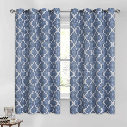 Beauoop 100% Blackout Curtains 45 Inches Long 2 Panels by Beauoop